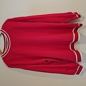 *NWT* ELOQUII SWEATSHIRT, Fleece lined, Pink and White, 18/20